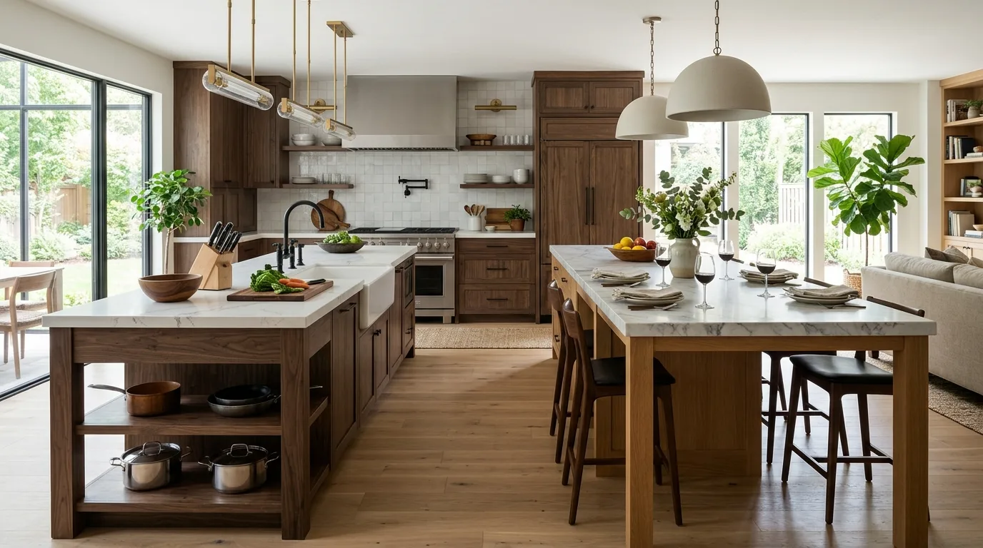 Build storage into every side that can use it inspiration for a kitchen with an island.